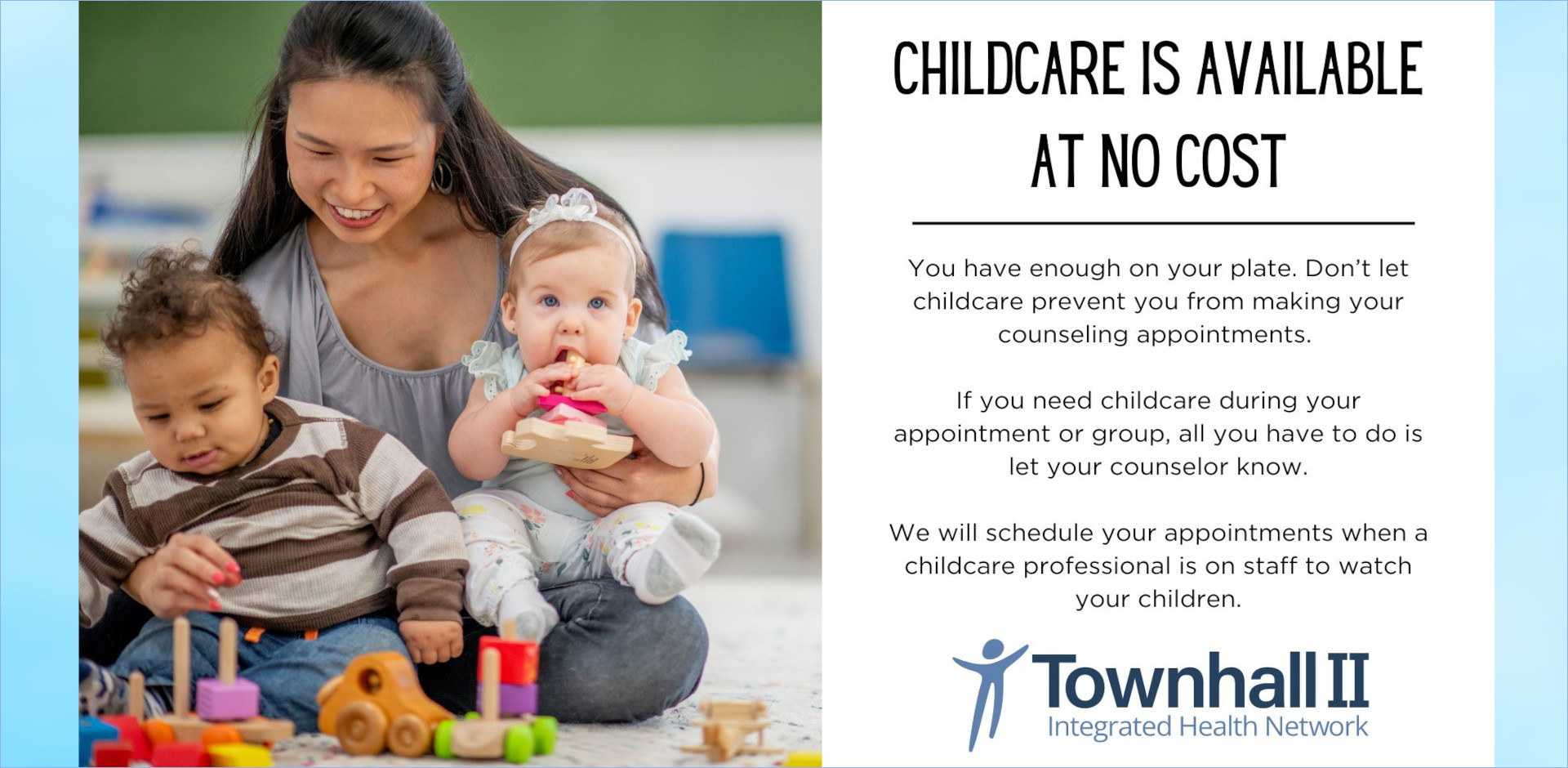 No Cost for Childcare